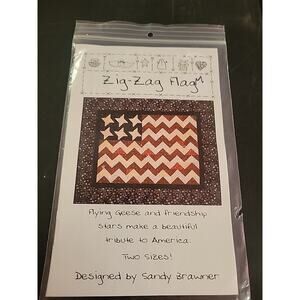 Zig Zag Flag Sandy Brawner Quilt Pattern Qc225